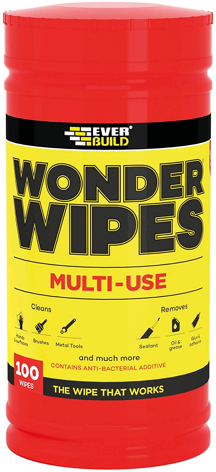 SIKA, Wonder Wipes Multi-Use Cleaning Wipes for the Building Trade, Specially Formulated to Clean Hands, Tools and Surfaces
