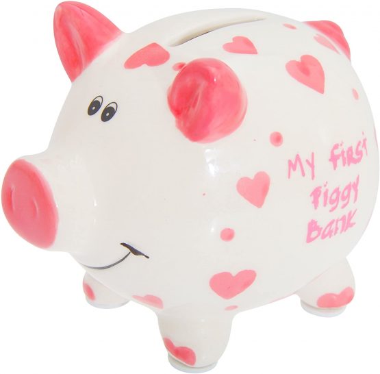 Lesser Pavey Boys/Girls My First Piggy Bank (One Size) (Pink) - Image 4