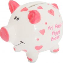 Lesser Pavey Boys/Girls My First Piggy Bank (One Size) (Pink)