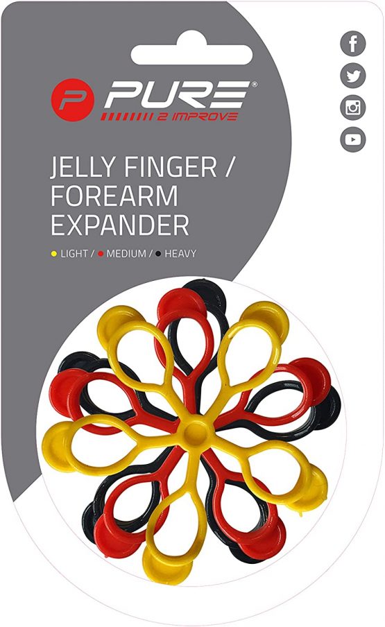 Pure2Improve Jelly Finger (Pack of 3) - Black/Red/Yellow - Image 2