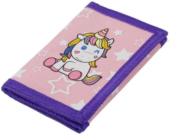 RFID Wallet, Cute Cartoon Wallet with Zipper for Kids, Unicorn