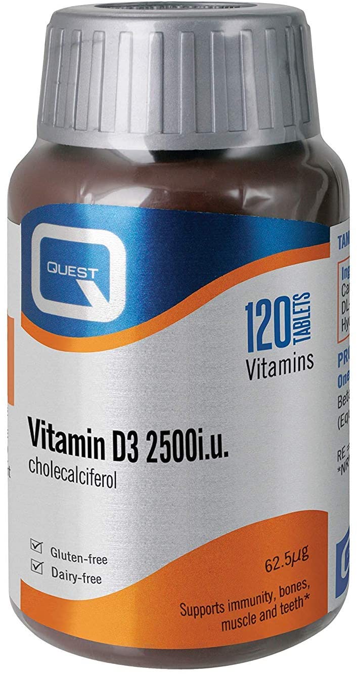 Quest Vitamin D3 2500iu 120 Tablets BigaMart