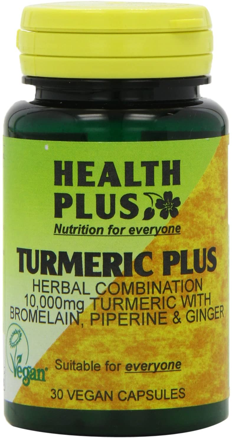 Health Plus HP638 Turmeric Plus Joint and Digestive Plant Supplement - 30 Capsules, Natural, 30 count (Pack of 1)