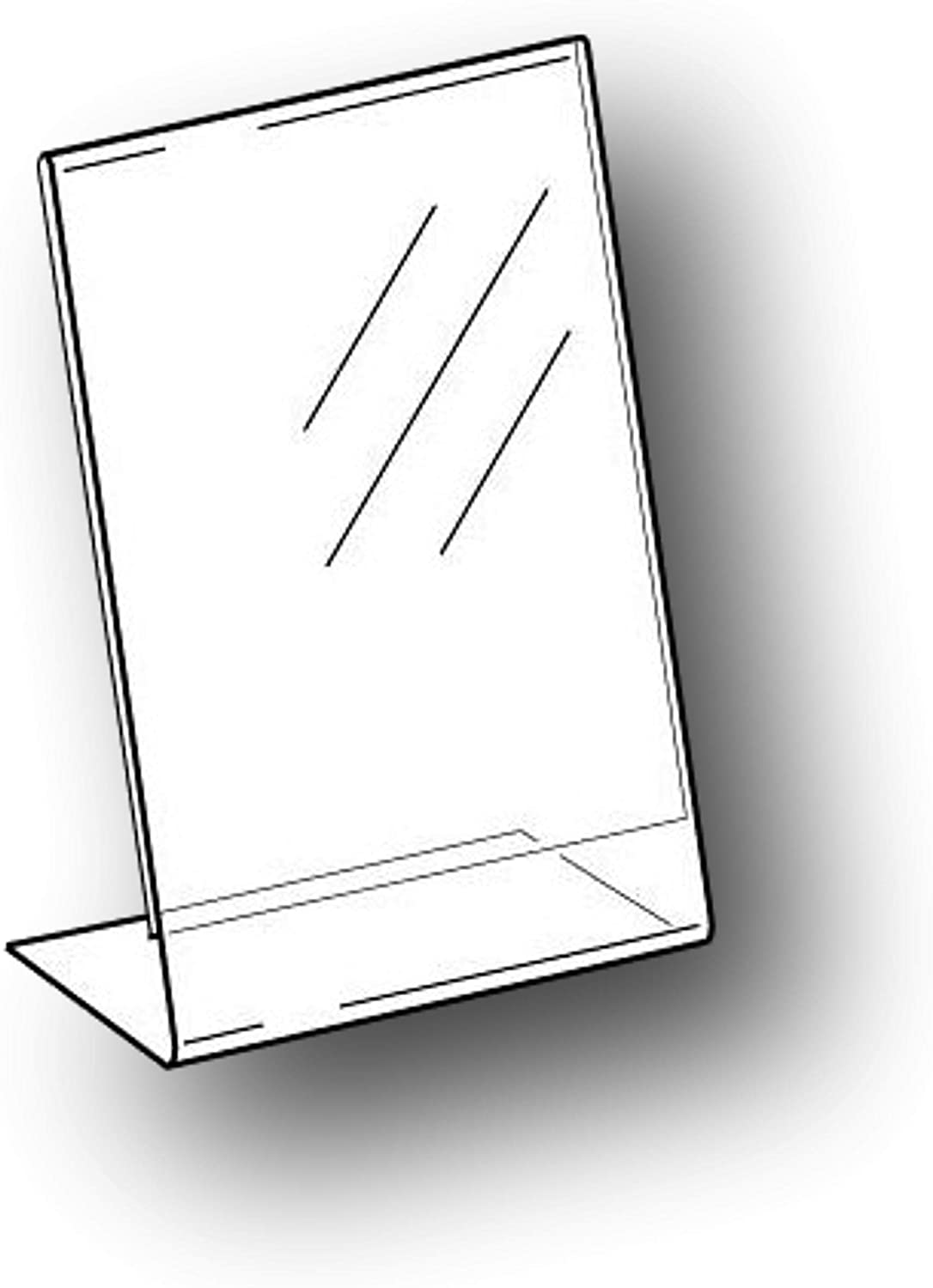 EPOSGEAR® A4 Portrait Angled Acrylic Lean Back to Counter Menu Leaflet Flyer Poster Holder Display Stands (1) - Image 2