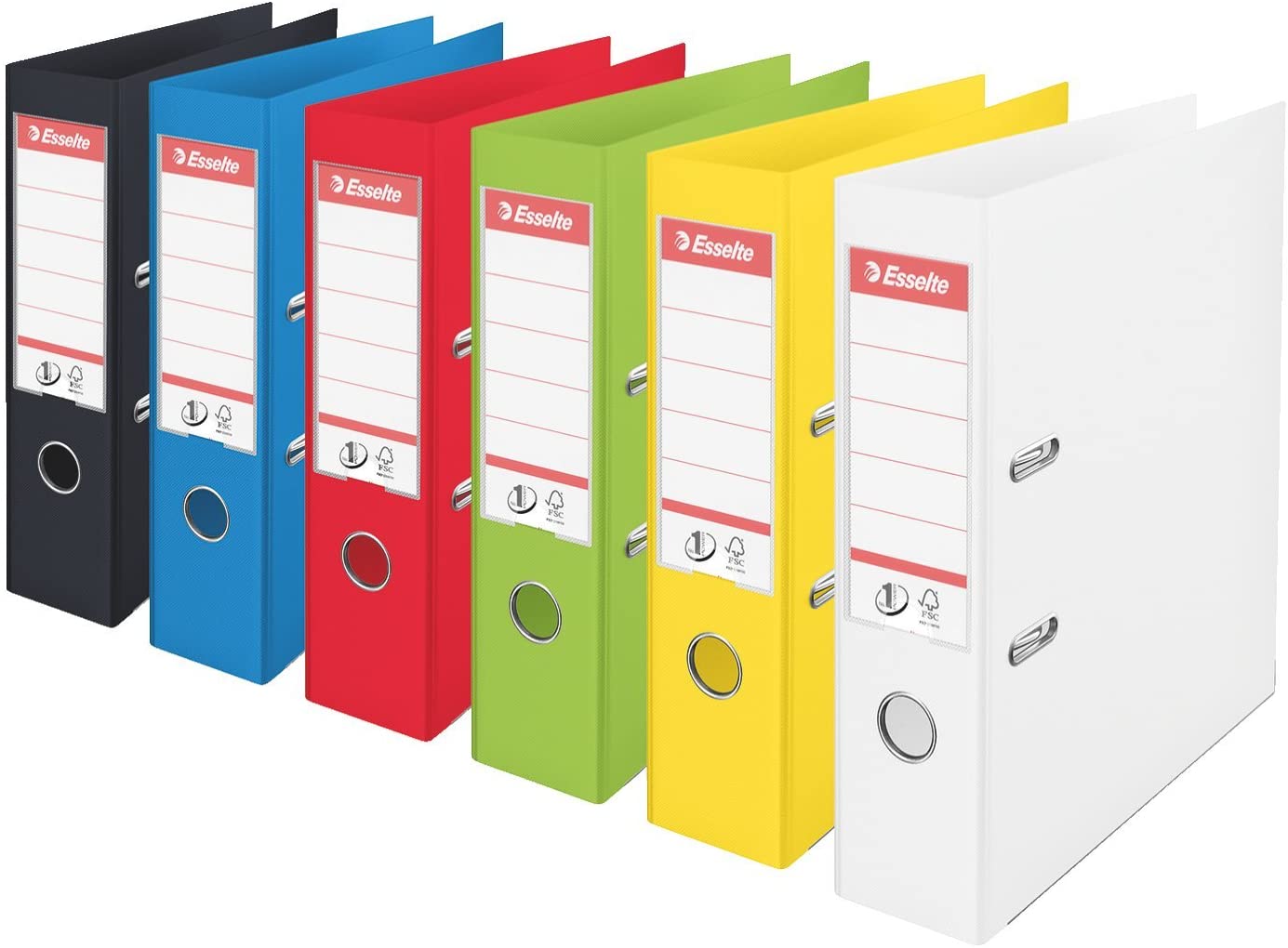 Esselte A4 Lever Arch File, Yellow, 72mm Spine, Plastic, Vivida Range, 624070, 1 - Image 2