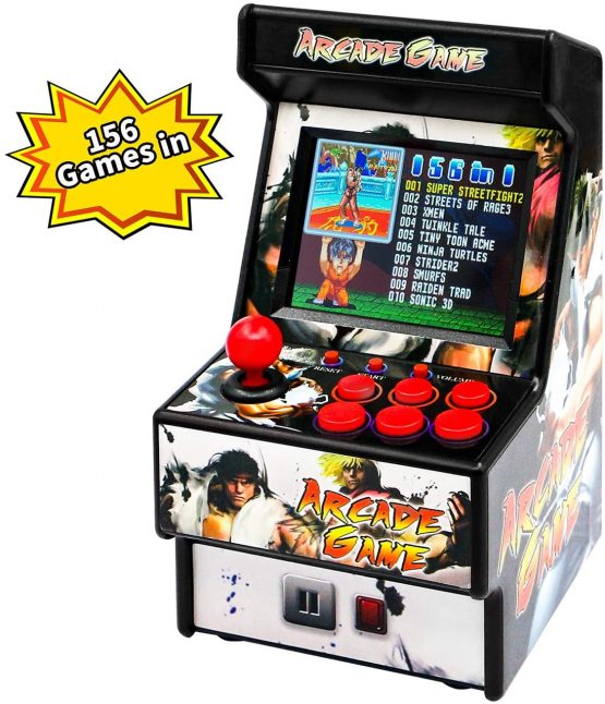 E-WOR Rechargeable Mini Arcade Game,Retro Handheld Video Game Player ...