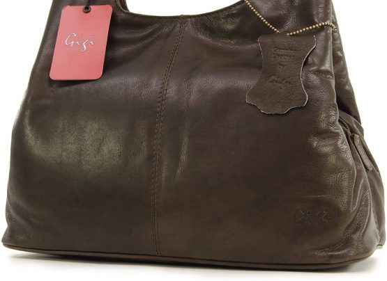 GIGI - Women's Leather Shoulder Bag - OTHELLO 4326 - Image 4