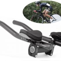Yeemg TT Bar Aero Bar Triathlon Time Trial Tri Cycling for Bicycle Rest Handlebar, MTB or Road Bike Aluminum Alloy (Black)