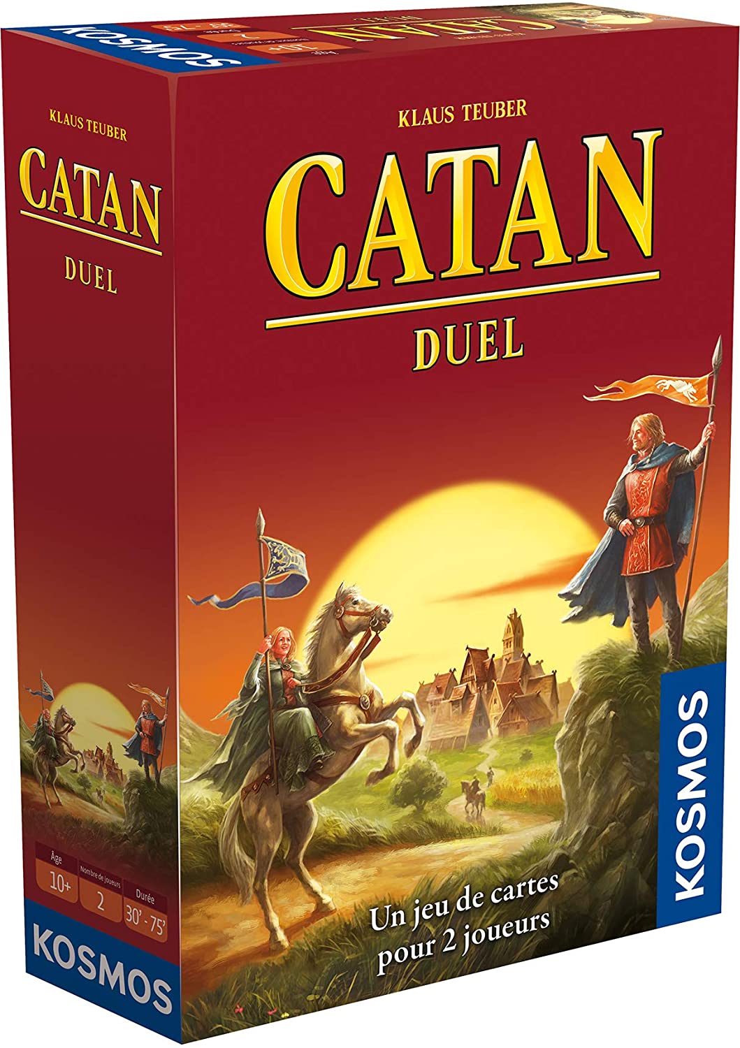 Catan Duel - Asmodee - Board Game - Strategy Game - 2 Players. Language(French), Jeu Famille, 19 cm x 6.9 cm x 27.8 cm