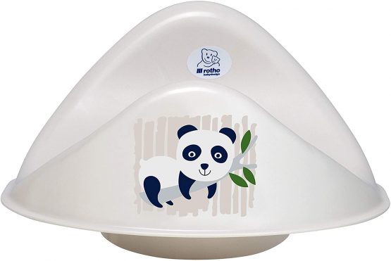 Rotho Babydesign Bio Toilet Seat with Panda, 100% Biodegradable, 32.6 x 26.3 x 15.8 cm, Organic White - Image 2