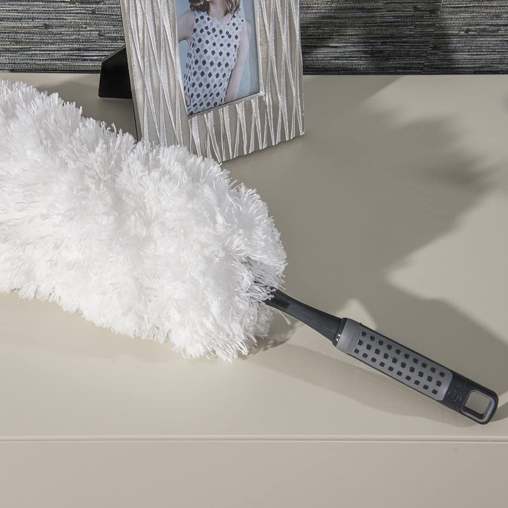 Addis 517705 ComfiGrip 100 Percent Fluffy Microfiber Duster, Metallic Graphite, 13 x 13 x 59 Centemeter, 13 x 13 x 59 cm - Image 2