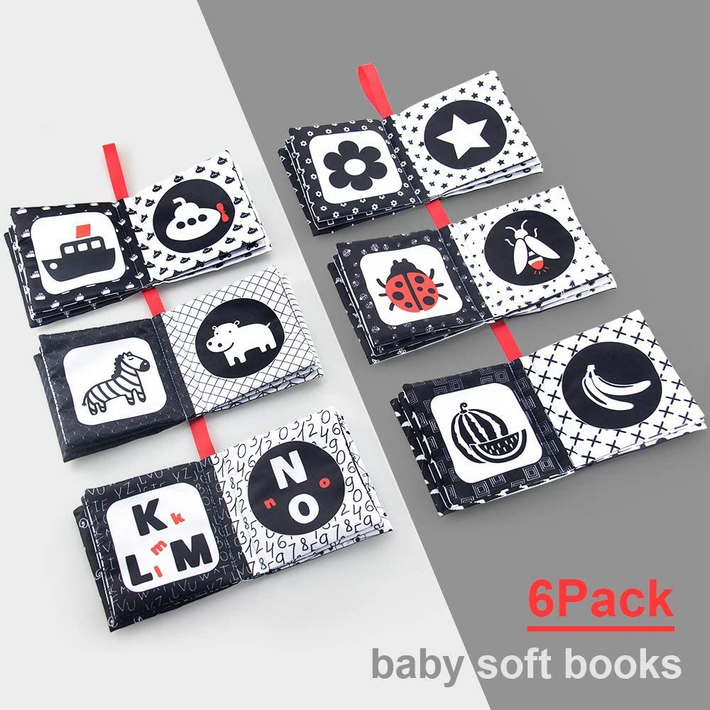 teytoy Black and White Baby Book Baby Sensory Toys High Contrast Sensory Books First Book Newborn Toys Early Educational Baby Books 0-6 Months Newborn Baby Gifts - Image 4