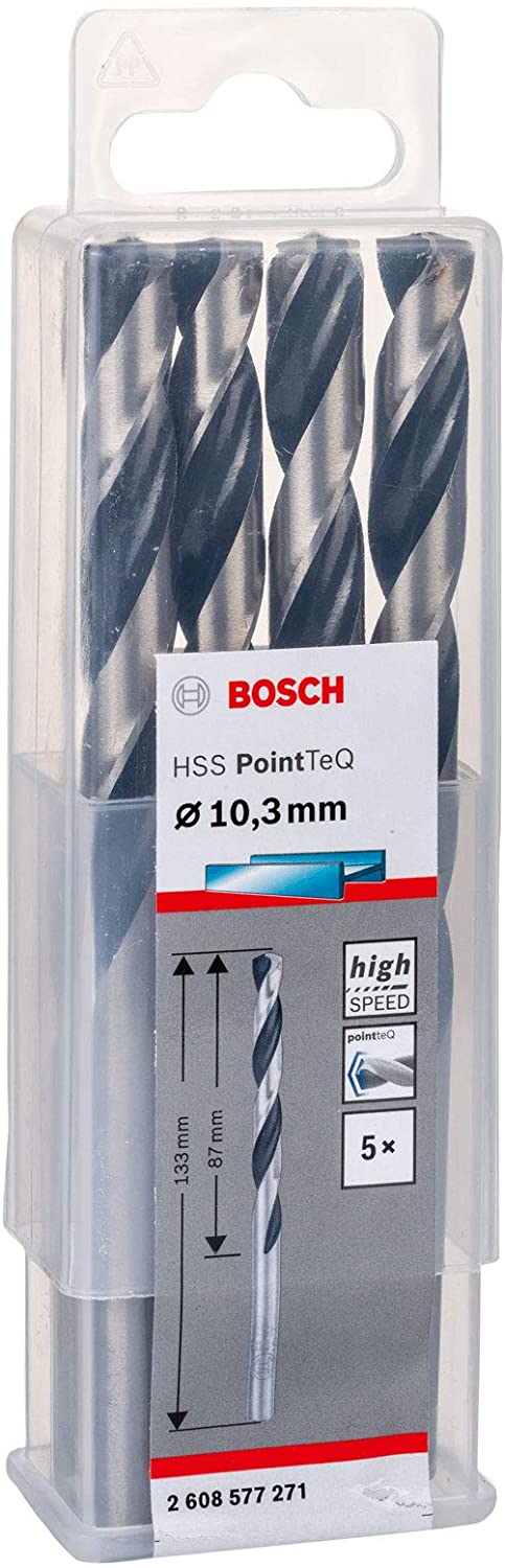 Bosch Professional PointTeQ HSS Twist Drill Bit (for Metal 5 x 52 x 86 mm, Accessories for Drill Driver), multi-coloured, diameter 5 mm - Image 3