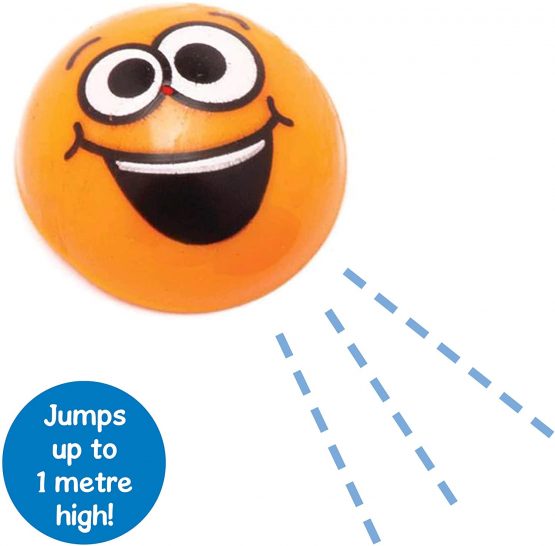 Baker Ross AW664 Funky Faces Jumping Poppers (Pack of 12) Smiley Face Poppers Perfect for Kids Party Bag Fillers or Gift Ideas, Assorted - Image 3