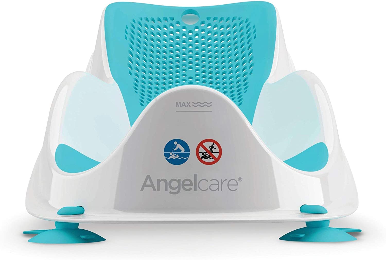 Angelcare Soft Touch Mini Bath Support- Aqua - Newborn Bath Seat, Infant Bathing, Non-Slip, Easy Clean - Image 2