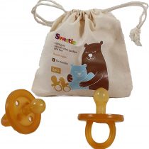 Sweetie Rubber Pacifier Natural Rubber Pacifier Rounded 2 … (Small 0-6)