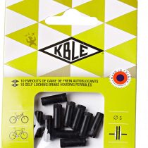 Transfil Unisex's Self Locking Brake Housing Ferrules 5mm, Black, Pack of 10