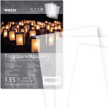 WINTEX 135 Sheets of Tracing Paper A4, Strong, 102g/sqm, Clear and Printable, Translucent Transparent Paper, Clear and Printable