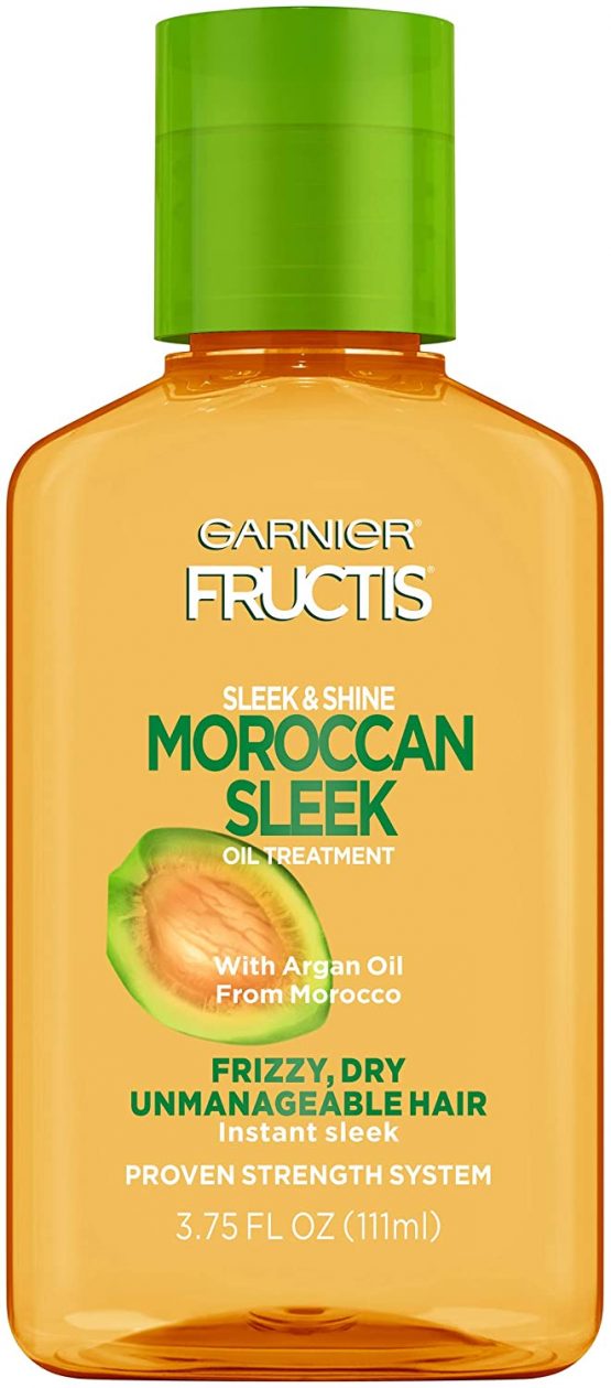 Garnier Fructis Sleek & Shine Moroccan Sleek Oil Treatment, Frizzy, Dry Hair, 3.75 fl. oz.