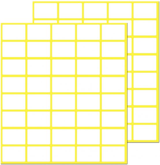 20 x 13 mm, 1000 Pack, Matte White Sticky Labels Stickers - for Price Labels