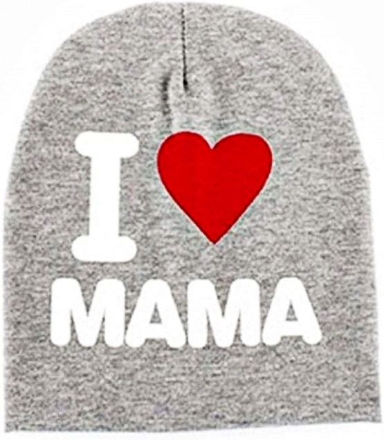 KIRALOVE Children's hat - Babies - Cap - Writing - i Love Mamma mom - boy - Girl - Unisex