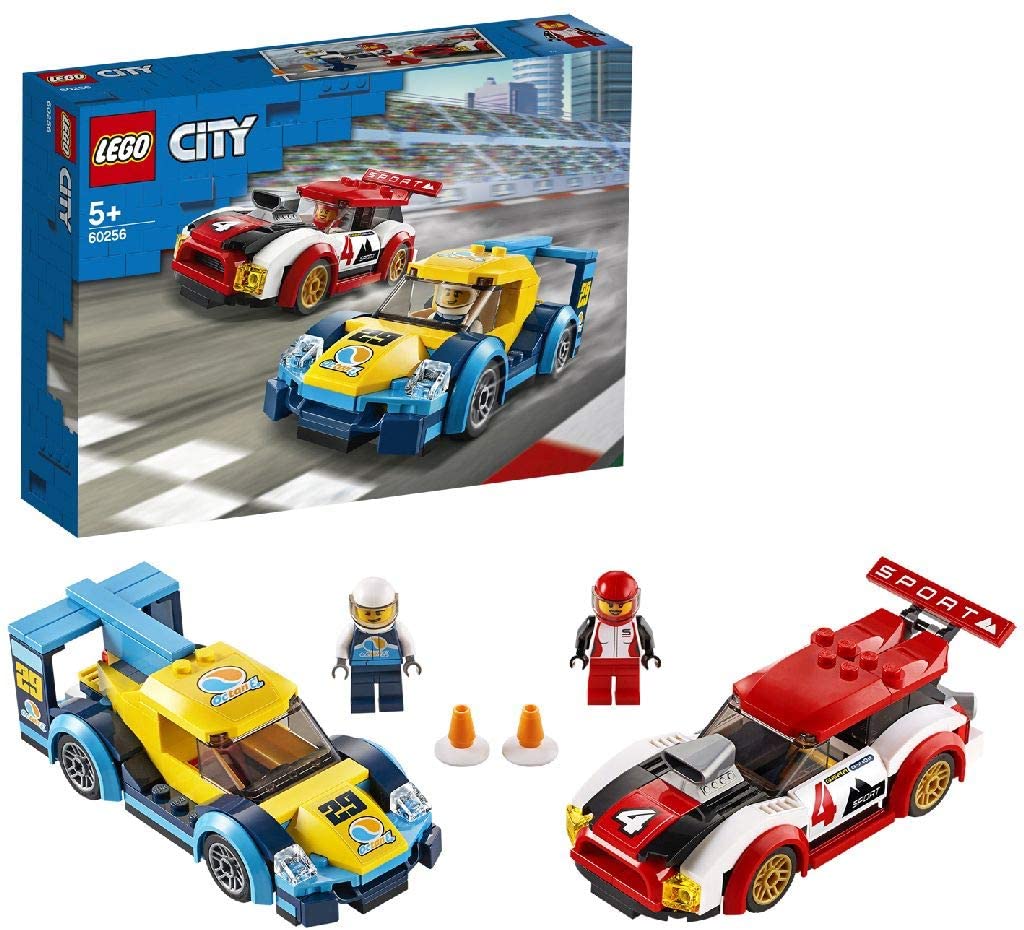 LEGO 60256 City Nitro Wheels Racing Cars Toy with 2 Race Drivers Minifigures, Rally Vehicles for Kids 5+ Year Old