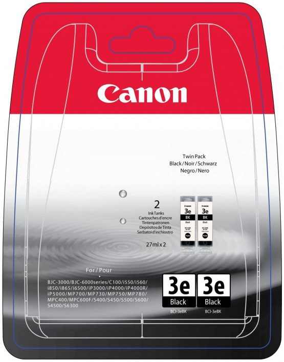 Canon BCI-3e Black Twin Pack