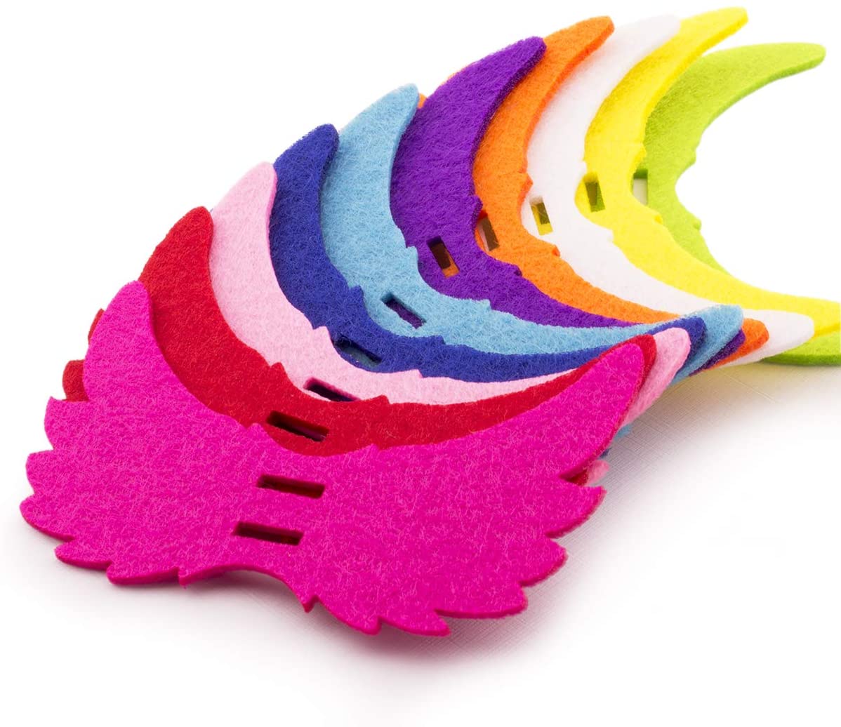 100pcs Colourful Felt Angel Wing Lollipop Tag/Candy Holder for Parties/Baby Shower - Image 3