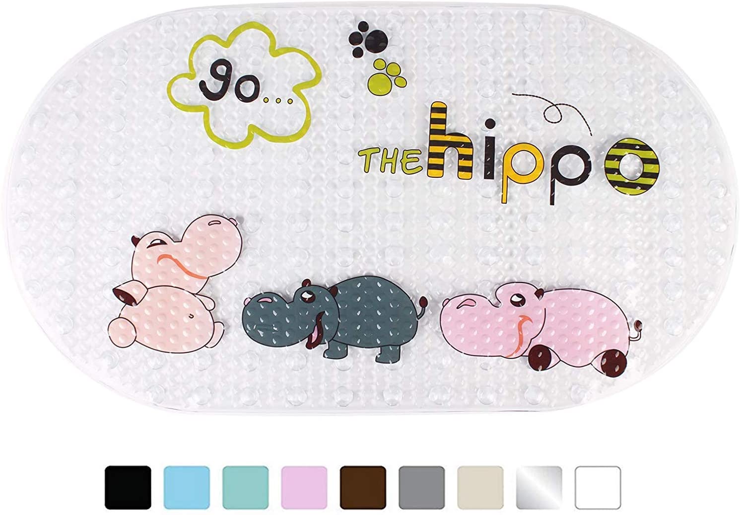 Mayco Bell Non-slip Bath Mat BliGli Bright Fancy Cartoon Printed Bath Mats with Suction Cup for Kids Children Mat