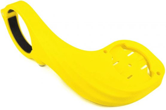 TUFF LUV Lollipop Handlebar Mount Adapter Compatible With Garmin Edge GPS Bike Computer - Yellow