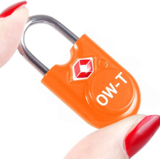 TSA Approved Luggage Locks Padlocks (2 Pack) OW-Travel Suitcase Locks with Keys. Heavy Duty Zinc Alloy Suitcase Padlocks with Key Lock for Luggage, Bag, Case, Backpack, Rucksack, Gym Locker (Orange) - Image 2