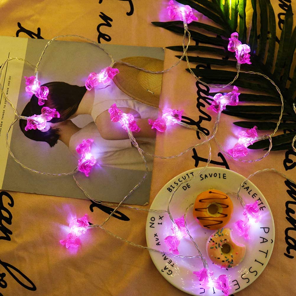 OSALADI LED Unicorn String Lights Lovely Cartoon Night Light Decoration for Wedding Party Bedroom Birthday (Warm White, 3m 20 LEDs)
