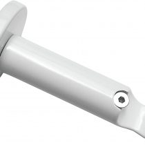 Gardinia Bracket Ø 20 mm 8, Metal, White, 8 x 8 x 0.02 cm