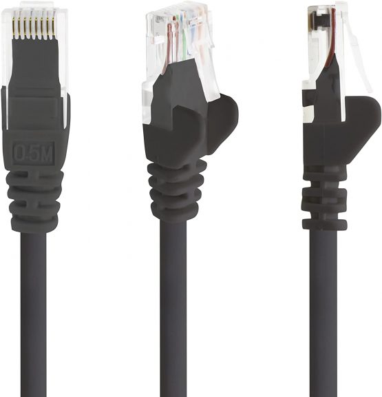 1aTTack - 5m - black - 5 pieces - Ethernet Gigabit Lan network cable (RJ45) 1000Mbit/s patch cable UTP compatible with CAT.5 CAT.5e CAT.7 - Image 4