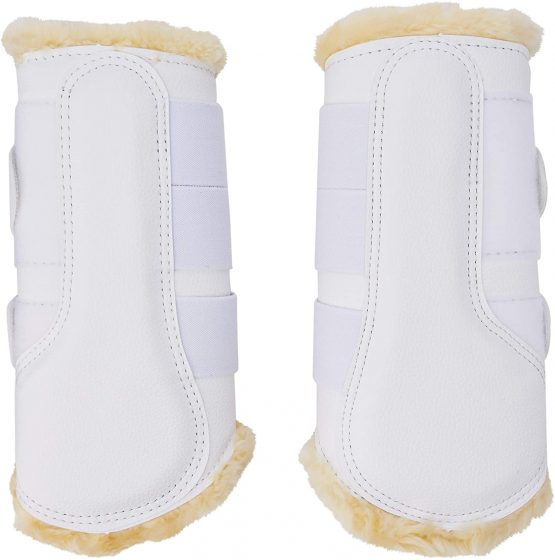 LeMieux Unisex's Fleece Lined Brushing Boots Pair - Image 2