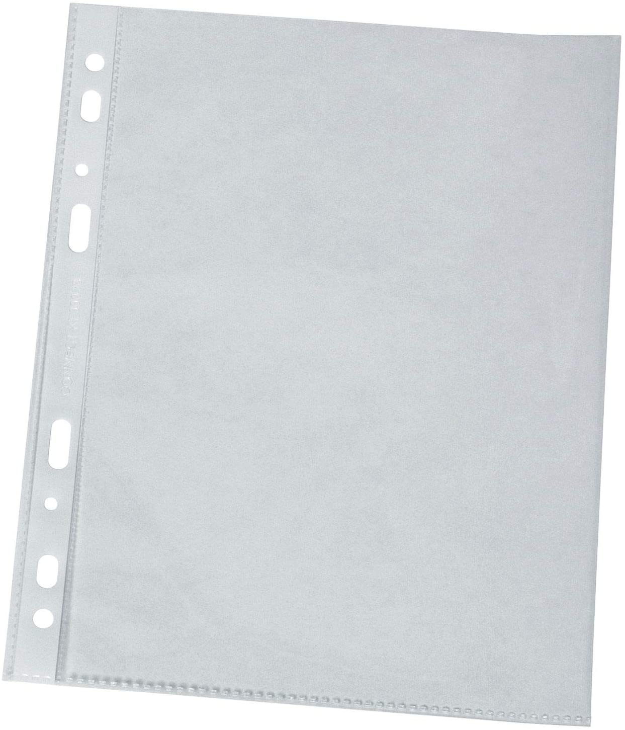 Punched Pockets Q-CONNECT PP A4 Orange Peel 50 Micr 10 Pcs/Document Archiving/Type-Orange Peel/Kind-Standard/Material-PP/Colour-Transparent/Format-A4 / Thickness (mm)-50