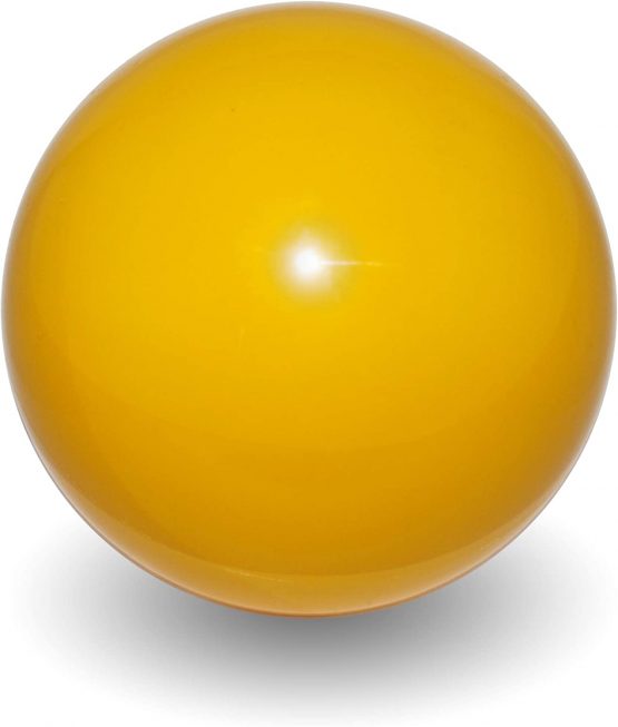 Flames N Games Juggle Dream Practice Contact Ball + Suede Bag - Pro Contact Balls for all Abilities. Available in 3 sizes and 5 colours!! (Yellow, 70mm) - Image 3