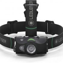 Ledlenser Headtorch MH8 Outdoor Adventure Headtorch-600 Lumens with a 200m Beam Range-Ideal for Hunting and Fishing, Black and Grey