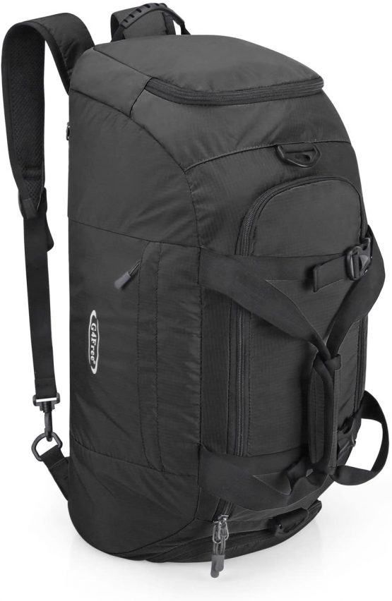 G4Free Foldable Travel Duffel Bag Lightweight 40L Large Luggage Gym Backpack Sports Bag with Shoe Compartment for Traveling Swimming Yoga Hiking Camping