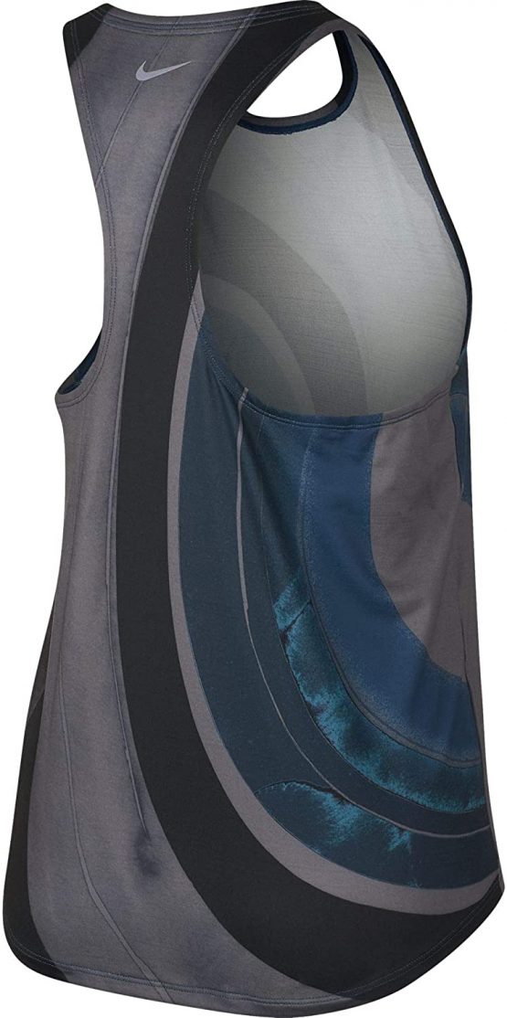 Nike Women's Eva Tank Top, Gunsmoke/Reflective Silv, X-Large - Image 2
