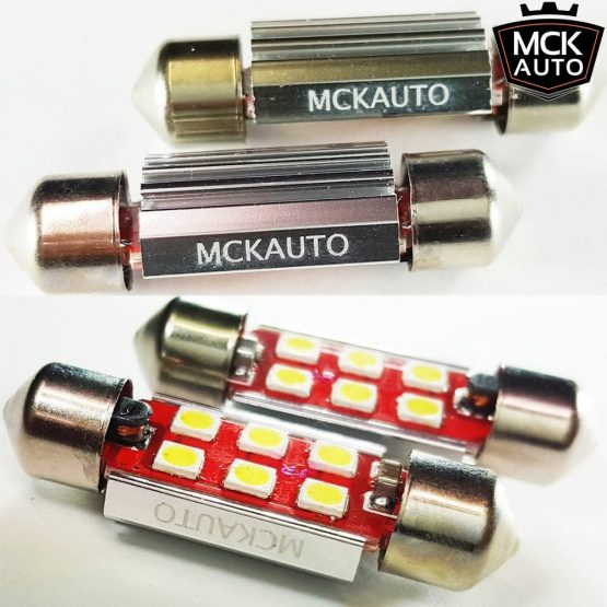 36mm 6SMD 3030 Festoon Xenon White LED Number Plate Canbus Light Bulbs License Bulbs EB4R7 - Image 3
