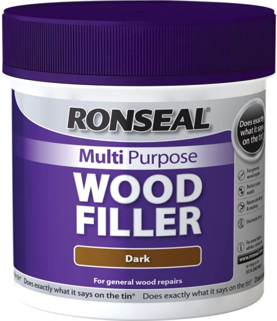 Ronseal MPWFD465 465 g Multi-Purpose Wood Filler Tub - Dark