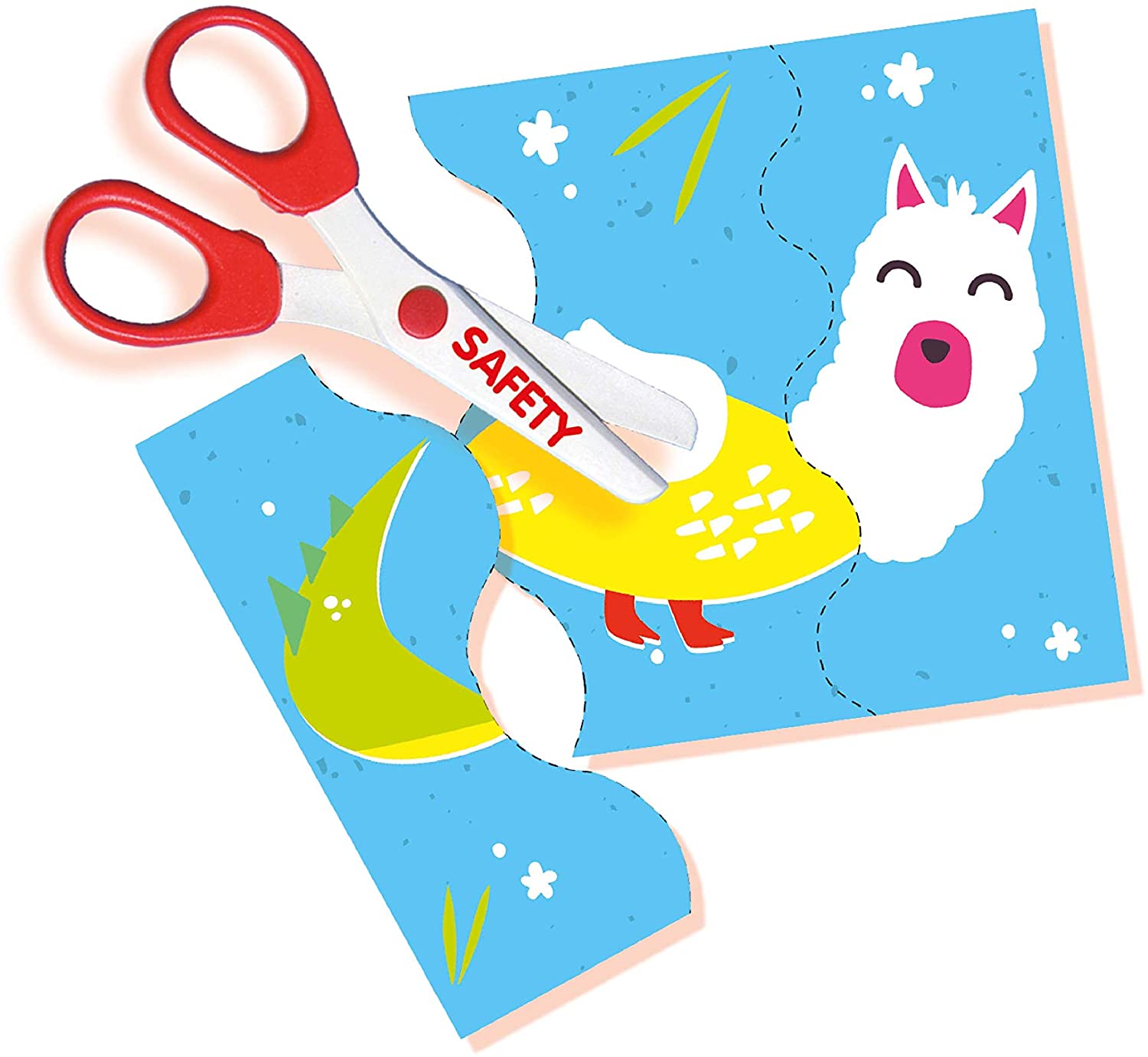 SES Creative 14647 I Learn to use Scissors-Animal Puzzle, Diverse Colours - Image 3