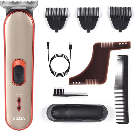 Beard Trimmer Hair Clippers Electric Razor for Men Mustache & Beard Groomer Hair Trimmer Cordless Clippers Precision Dial Portable USB Charging Cable