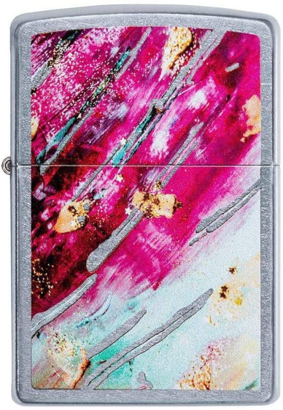 Zippo Unisex's Rust Patina Design 4 Windproof Lighter, Chrome, Regular - Image 2
