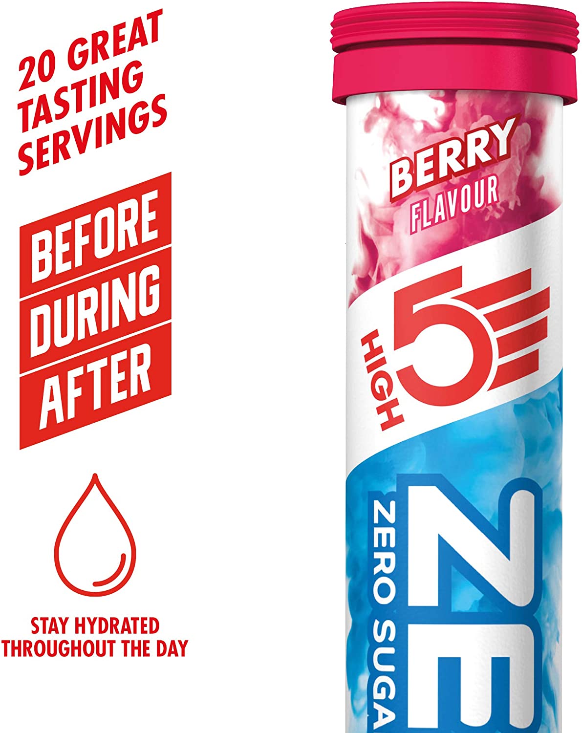 HIGH5 ZERO Electrolyte Tablet, Hydration Tablets Enhanced with Vitamin C, 0 Calories & Sugar Free, Boost Hydration - Image 3