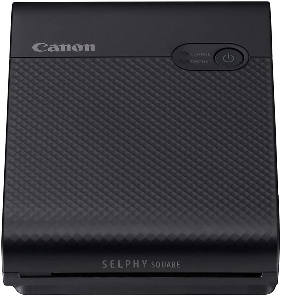 Canon SELPHY SQUARE QX10 Portable Colour Photo Wireless Printer (Black) - prints quality square photos directly from your smartphone
