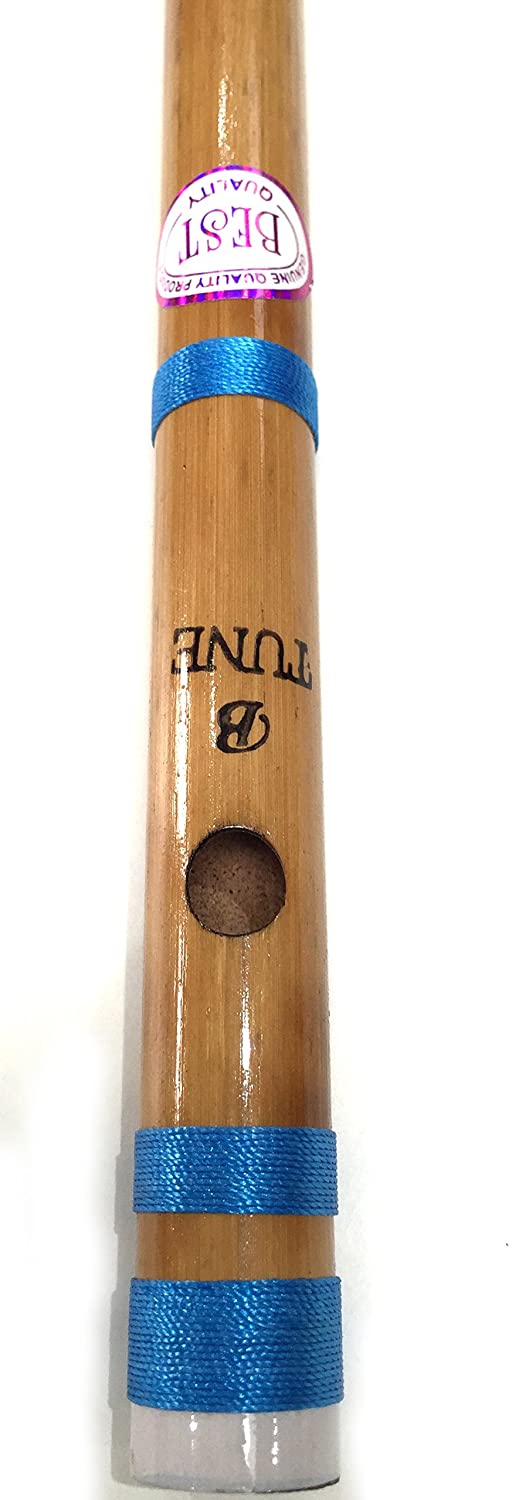 Bansuri Indian Flute For Beigginners to Professional Bamboo Flute 14 inch B Scale Transverse Flute, Colorful - Image 2