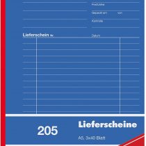 Herlitz 883546 Delivery Note Book A5 205 3 x 40 Pages sd (German Language)