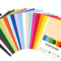 perfect ideaz 100 Sheets Tinted Drawing Paper, A5 Size (5.83 x 8.27 in), Tone Coloured Paper, in 20 Different Solid Colours, 120 g/m², Quality Sheets